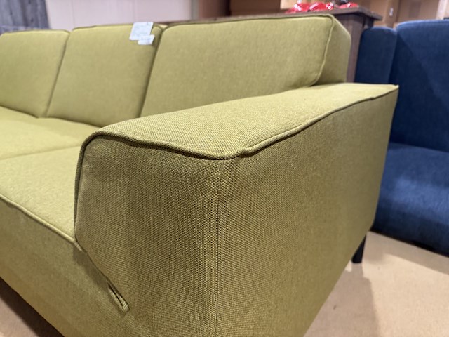 Hoekbank met lounge, groen/geel - afbeelding 4 van  4