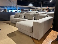 Hoekbank met lounge, lichtgrijs - afbeelding 3 van  6