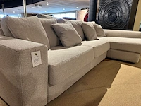 Hoekbank met lounge, lichtgrijs - afbeelding 6 van  6