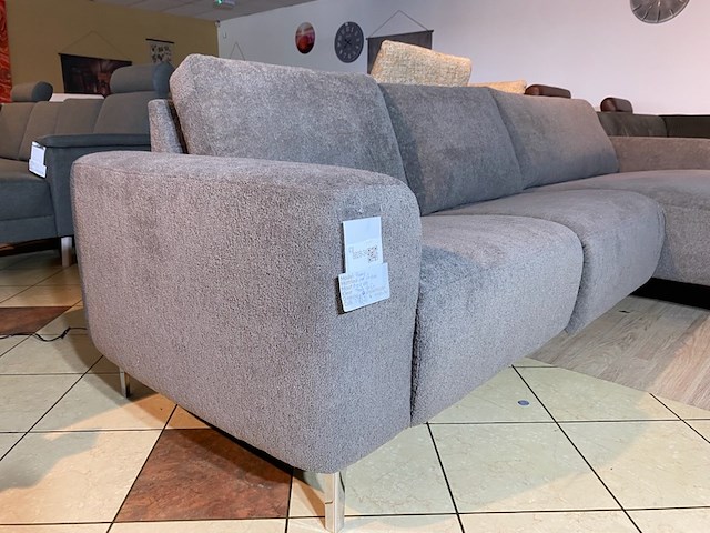 Hoekbank met lounge, taupe/bruin - afbeelding 3 van  6