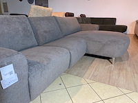 Hoekbank met lounge, taupe/bruin - afbeelding 5 van  6