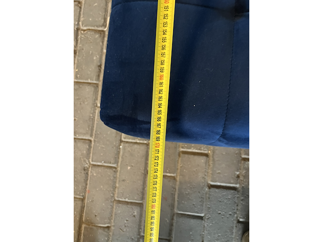 Hoekbank met open eind, cosmopolitan design, chicago, blauw - afbeelding 5 van  5