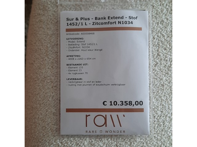 Hoekbank met poef sur&plus, extend - afbeelding 3 van  10
