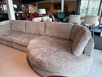 Hoekbank met ronde lounge grijs - afbeelding 3 van  7