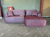 Hoekbank met slaapbank , micadoni home , roze