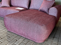 Hoekbank met slaapbank , micadoni home , roze - afbeelding 2 van  7