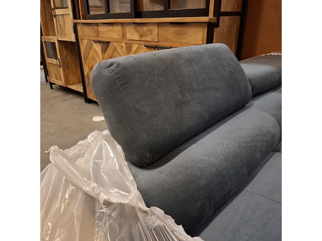 Hoekbank met verstelbare hoofdsteunen anton, blauw/grijs - afbeelding 6 van  7