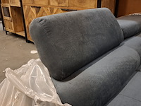 Hoekbank met verstelbare hoofdsteunen anton, blauw/grijs - afbeelding 6 van  7