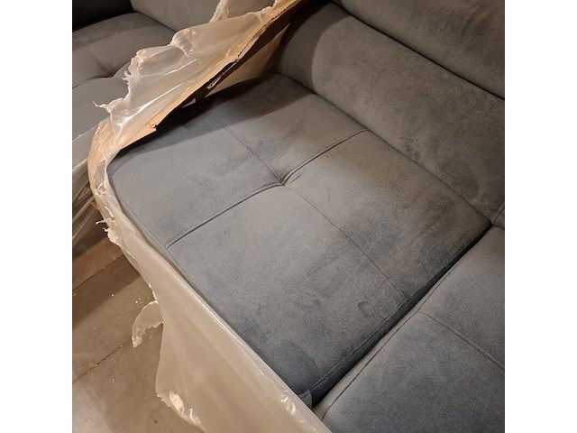 Hoekbank met verstelbare hoofdsteunen anton, blauw/grijs - afbeelding 7 van  7