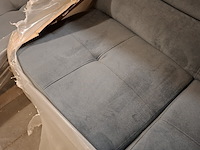 Hoekbank met verstelbare hoofdsteunen anton, blauw/grijs - afbeelding 7 van  7