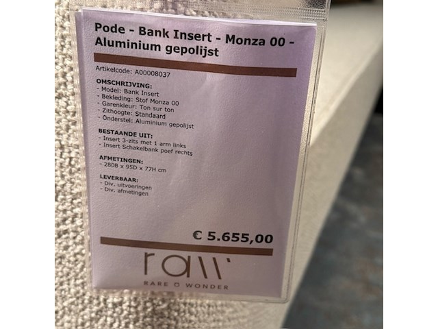 Hoekbank pode, insert - afbeelding 2 van  8