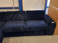 Hoekbank ribstof zwart - afbeelding 4 van  6