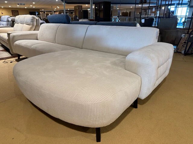 Hoekbank sitdesign, beige / creme - afbeelding 2 van  7
