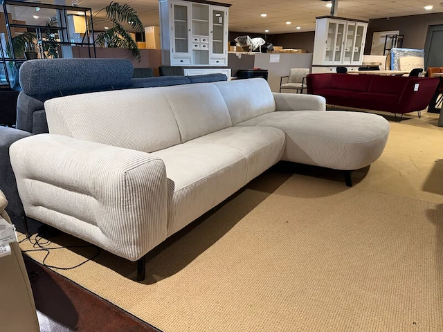 Hoekbank sitdesign, beige / creme - afbeelding 5 van  7