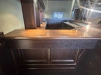 Hoekbar met achterkast en luifel met spots - afbeelding 11 van  16