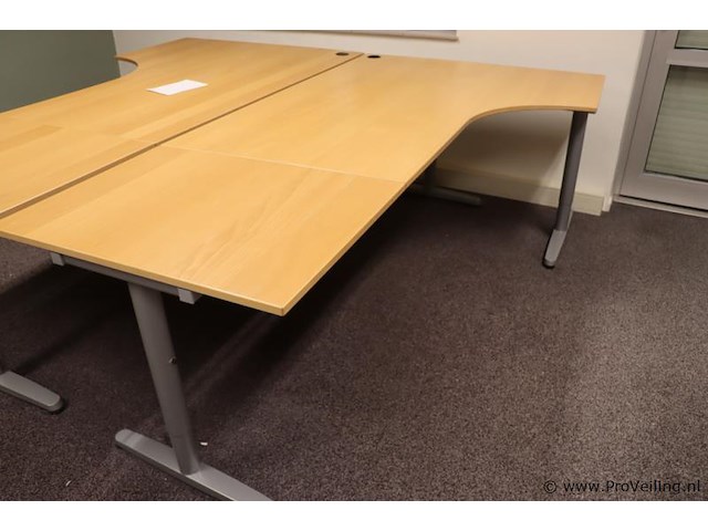 Hoekbureau - 220x80-120x74cm - afbeelding 1 van  7