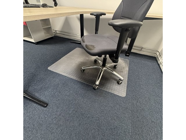 Hoekbureau met bureaustoel, ahrend, mehes, eiken/zwart - afbeelding 3 van  5
