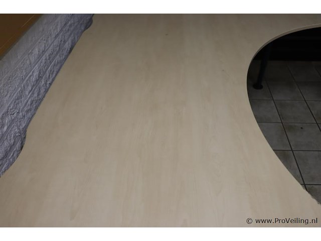Hoekbureau met uitsparing - 200x120x178cm - afbeelding 5 van  8