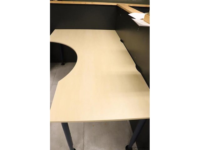 Hoekbureau met uitsparing - 200x80-120x78cm - afbeelding 2 van  6