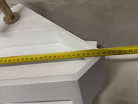 Hoekfontein solid surface 35x49x16 cm + kraan wb, wit - afbeelding 8 van  9
