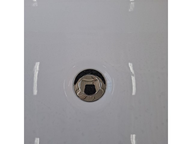 Hoekligbad back to the wall, fibrex, wit - afbeelding 8 van  9