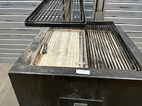 Hoeks metaal houtskool bbq - afbeelding 7 van  9
