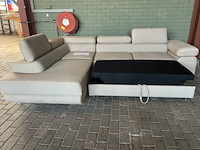 Hoekslaapbank dorothy links, naduvi, hoekbank slaapbank , beige - afbeelding 2 van  4