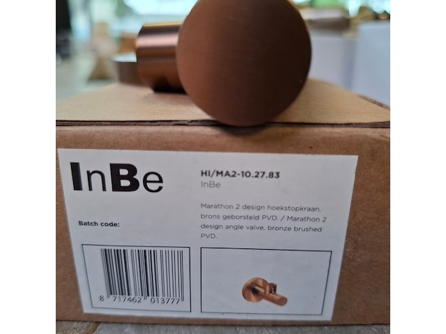 Hoekstopkraan innbe, maraton 2, brons geborsteld pvd - afbeelding 4 van  4