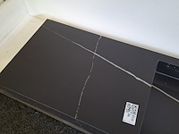 Hoekwastafel maatwerk, calacatta black - afbeelding 6 van  7