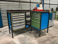 Hoekwerktafel en gereedschapsladenkast - afbeelding 1 van  17