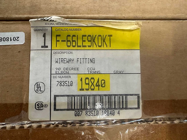 Hoffman - f-66le9k0kt - kabelgootbochten/wireway fittings 10x - afbeelding 5 van  6