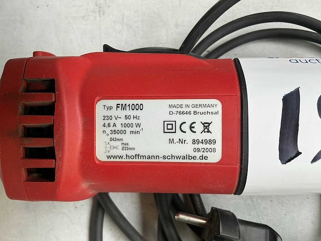 Hoffmann fm100 freesapparaat - afbeelding 2 van  2