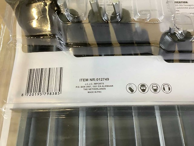 Höfftech - t -greep - inbussleutel (5x) - afbeelding 4 van  5