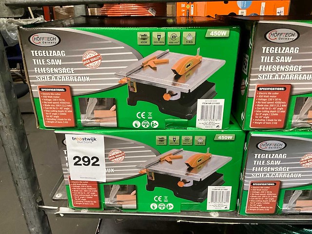 Höfftech - tegelzaagmachine (4x) - afbeelding 3 van  4