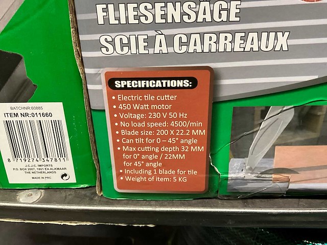 Höfftech - tegelzaagmachine (4x) - afbeelding 4 van  4