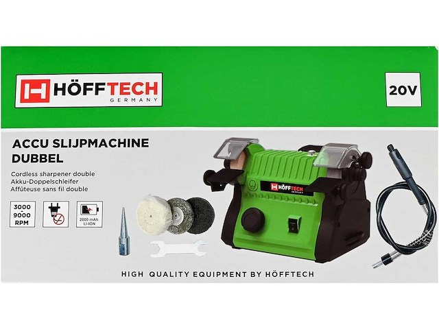 Hofftech - werkbankslijpmachine (2x) - afbeelding 2 van  4
