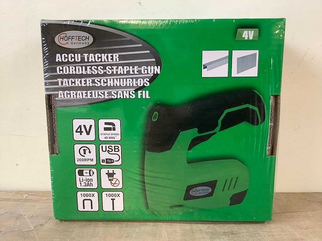 Höfftech 2 in 1 4v accu 1300 mah accu tacker (10x) - afbeelding 6 van  8