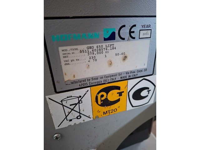 Hofmann aligner eaa0321j190 uitlijn apparaat 3d - afbeelding 10 van  14