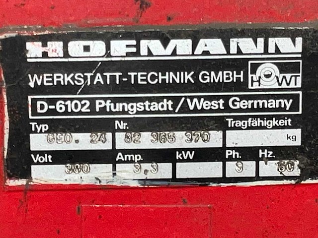 Hofmann geo.24 banden balanceer apparaat - afbeelding 9 van  9