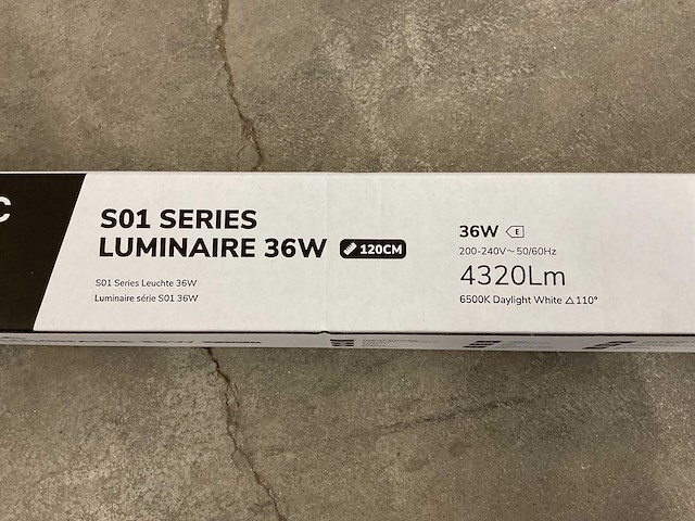 Hoftronic s01 series 36w 120cm 2717902 led plafondarmatuur (4x) - afbeelding 5 van  5