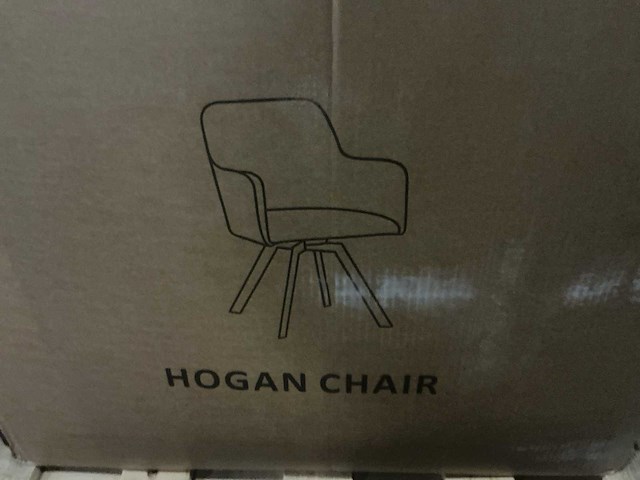 Hogan chair zwart/grijs bmg2751-19 eetkamerstoel (4x) - afbeelding 2 van  3