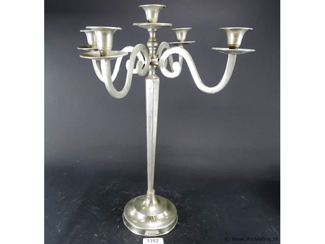 Hoge 5 armige kandelaar - afbeelding 1 van  5