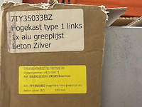 Hoge badkamerkast, beton zilver - afbeelding 3 van  3