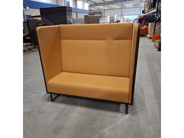 Hoge bank, beige / camel - afbeelding 1 van  7