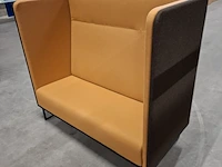 Hoge bank, beige / camel - afbeelding 6 van  7