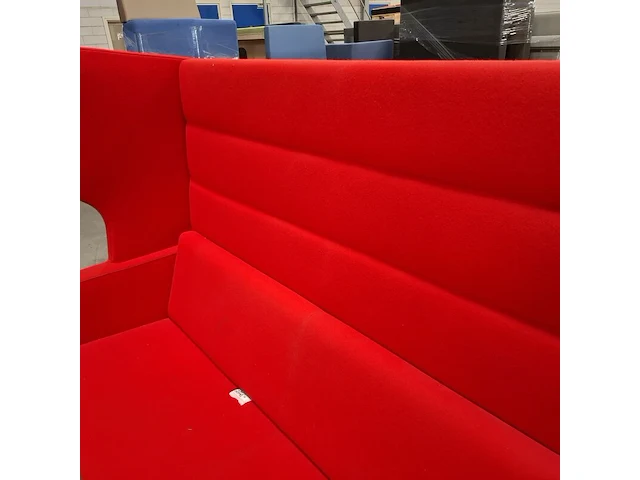 Hoge bank, geribbeld, palau, rood - afbeelding 6 van  8