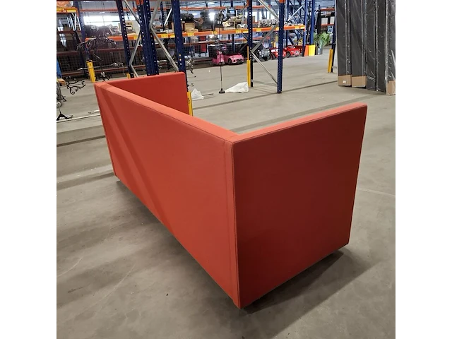 Hoge bank, offecct, koraal rood - afbeelding 4 van  10