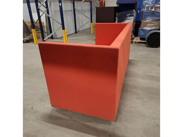 Hoge bank, offecct, koraal rood - afbeelding 7 van  10