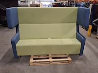 Hoge bank (tweekleurig), groen / blauw - afbeelding 2 van  8