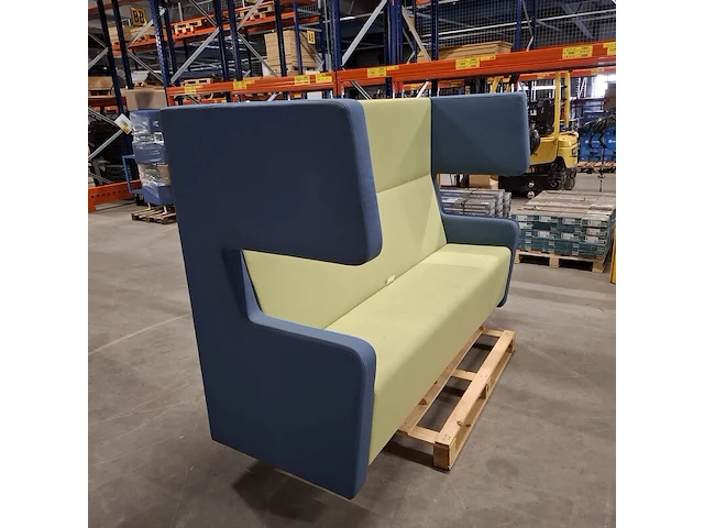 Hoge bank (tweekleurig), groen / blauw - afbeelding 3 van  8